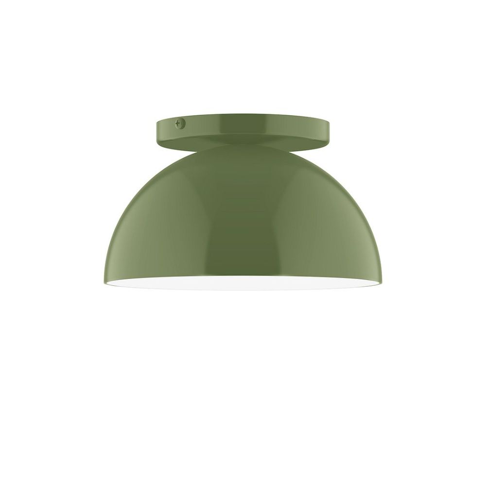 Montclair Lightworks FMD431-22 8" Axis Mini Dome Flush Mount Fern Green Finish